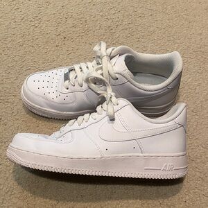 Nike All-White Air Force 1 Sneakers